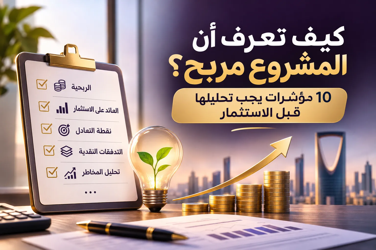 كيف تعرف أن المشروع مربح؟ 10 مؤشرات يجب تحليلها قبل الاستثمار