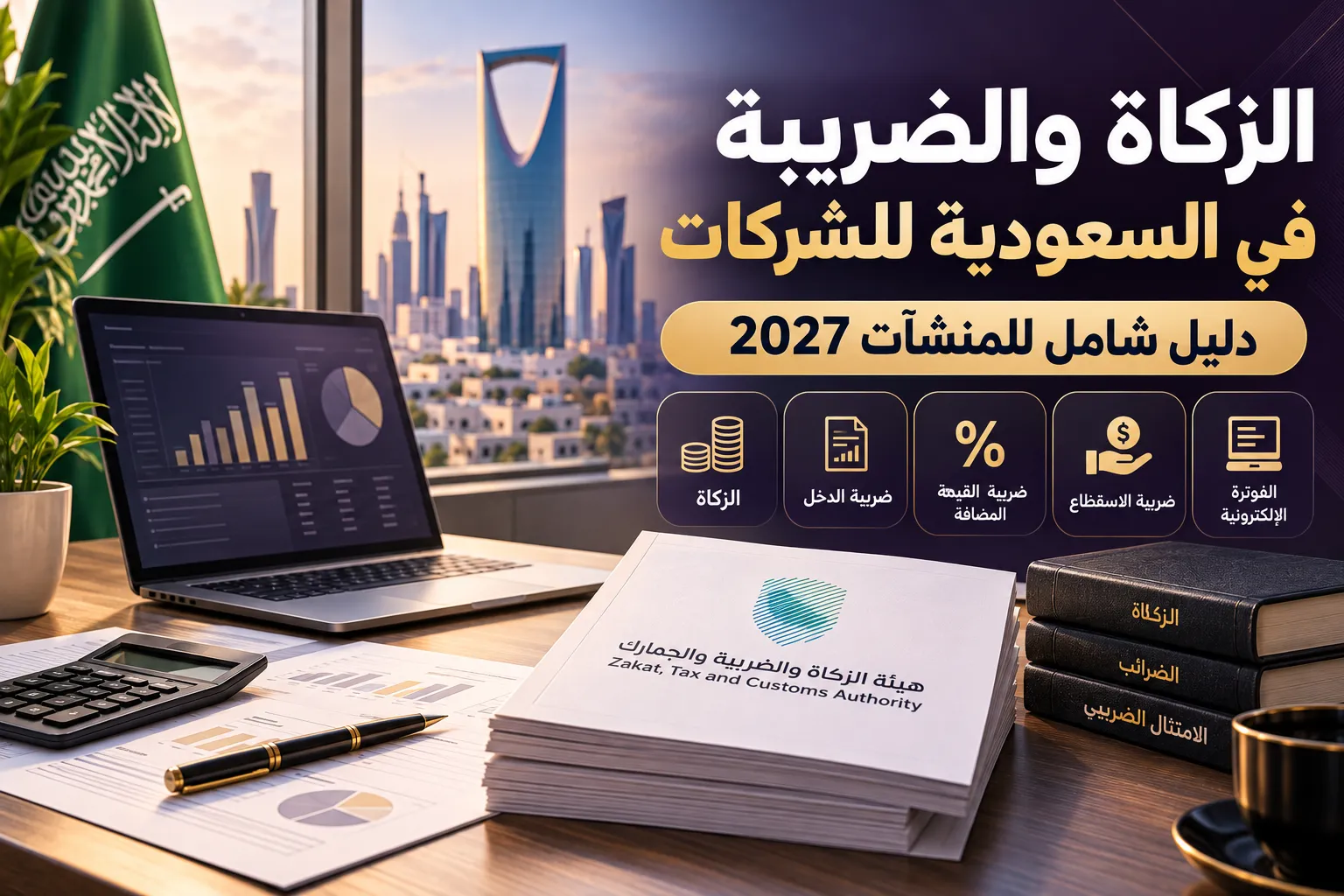 الزكاة والضريبة في السعودية للشركات: دليل شامل للمنشآت 2027